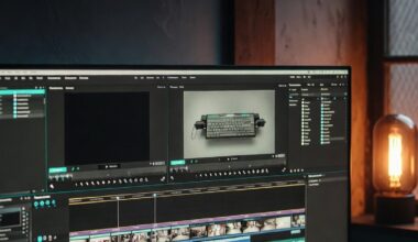 A beginner setting up a video editing course workspace in 2026