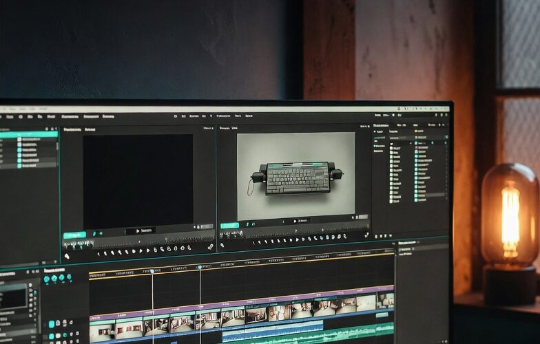 A beginner setting up a video editing course workspace in 2026