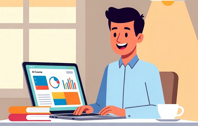 AI courses for beginners — student learning artificial intelligence online in 2026