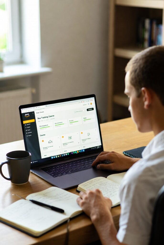AWS certification training on an online learning platform