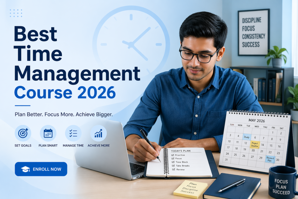 Best time management course online 2026 for students and professionals