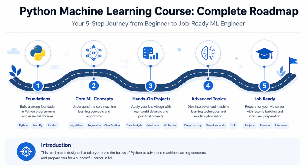 Machine learning courses online roadmap from beginner to advanced 2026