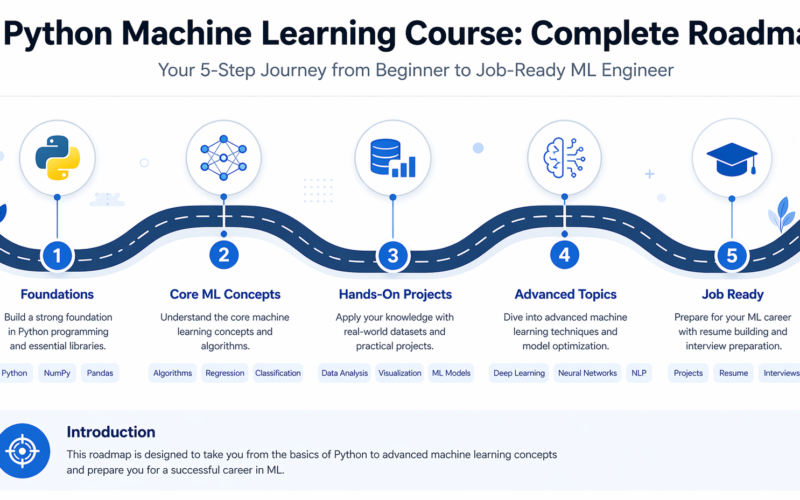 Machine learning courses online roadmap from beginner to advanced 2026