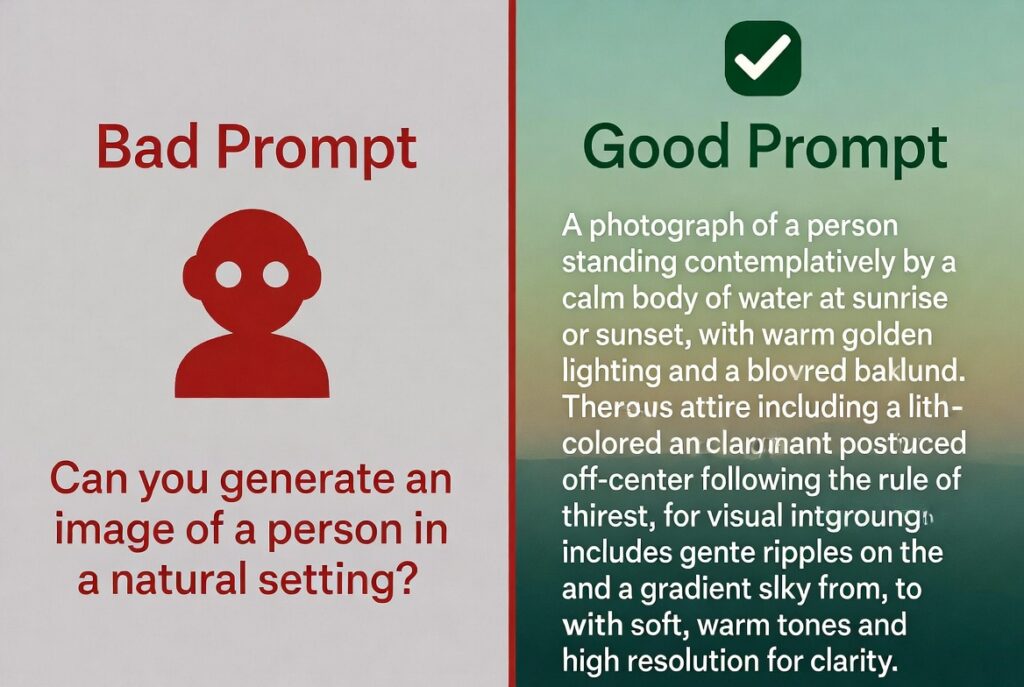 chatgpt prompt engineering examples comparison bad vs good