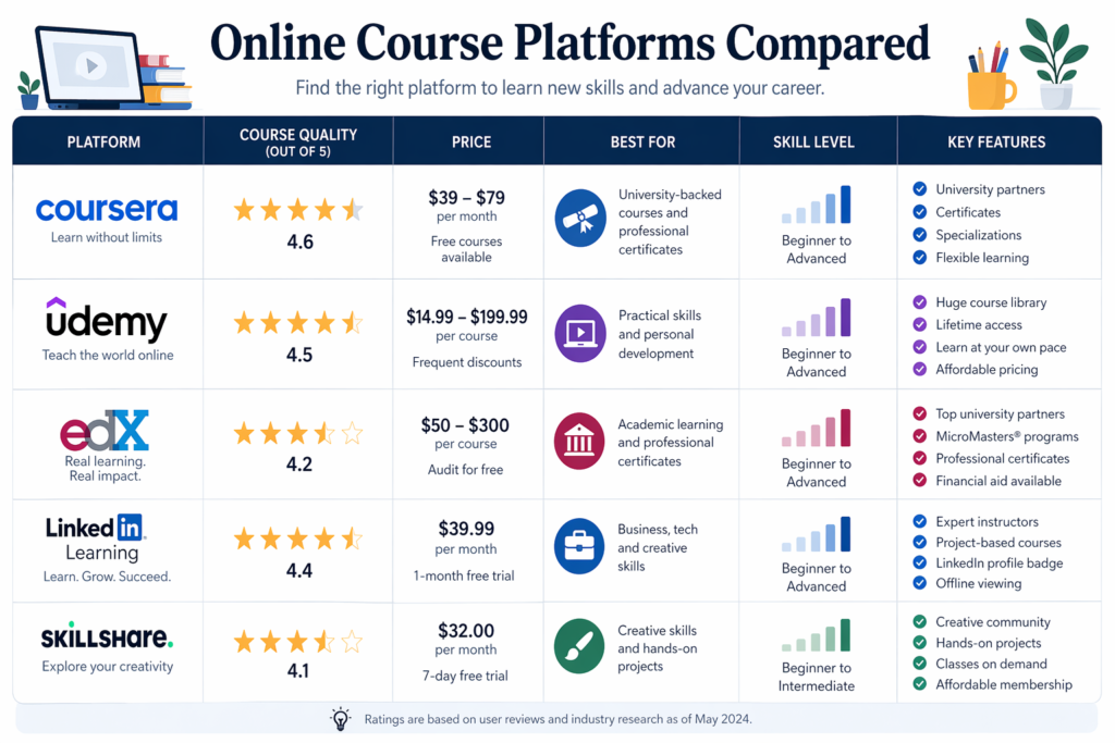 comparing best online UI UX design courses and programs 2026