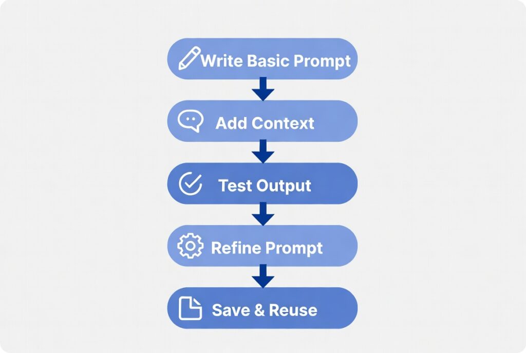 learn chatgpt prompt engineering step by step workflow
