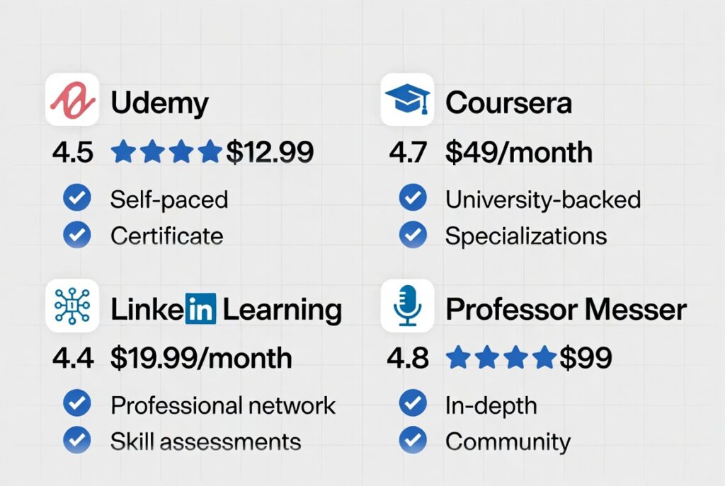 online cybersecurity training platform comparison ratings and features