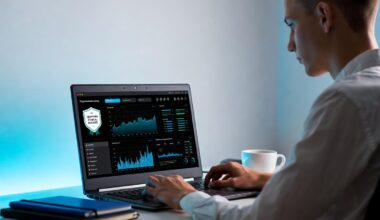 student studying cybersecurity online certification training