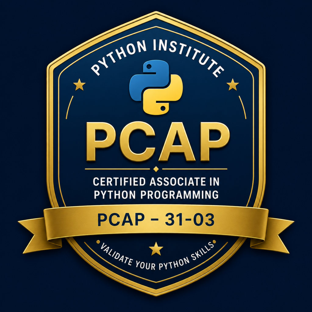 PCAP python certification badge python institute
