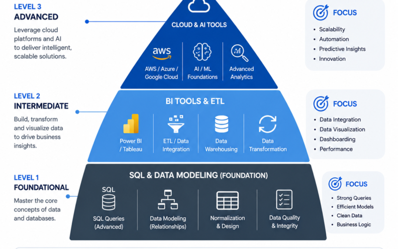 business intelligence developer skills map 2026