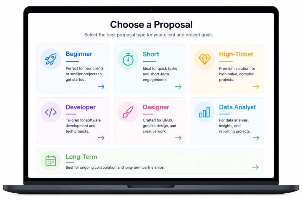 example of upwork proposal templates for multiple niches including developer designer data analyst