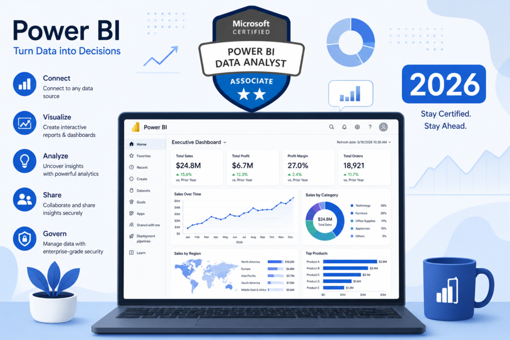 microsoft certified power bi data analyst associate certification overview 2026