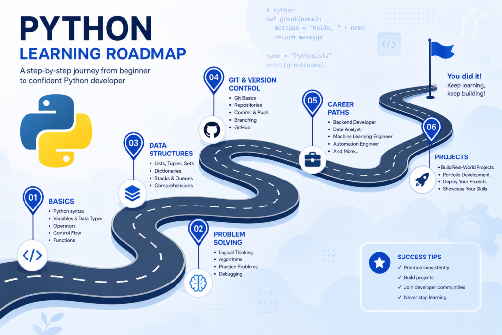 python roadmap for beginners 2026